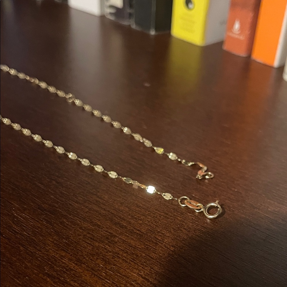 Solid 10K Leah Alexandra ‘Shimmer’ 19inch Necklace